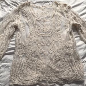 Gorgeous see through lace top